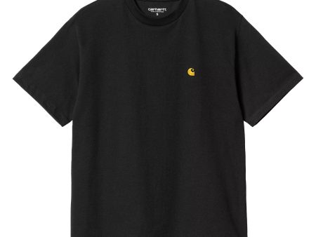 Carhartt Wip Carhartt Wip W  Chase T-Shirt Frosted Black-Gol Discount