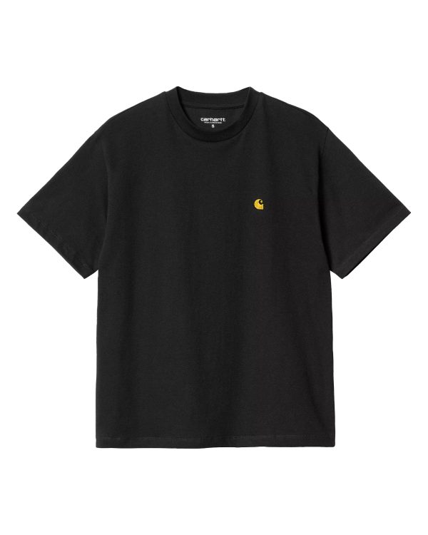 Carhartt Wip Carhartt Wip W  Chase T-Shirt Frosted Black-Gol Discount