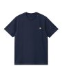 Carhartt Wip American Script Tee Air Force Blue on Sale