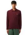 Polo Manica Lunga Uomo Lacoste Bordeaux Fashion