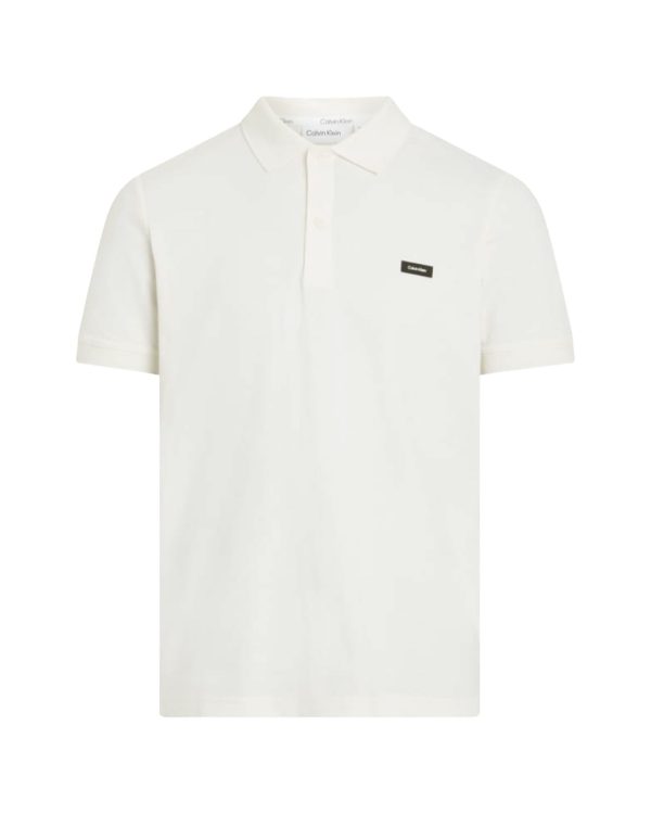 Polo Uomo Calvin Klein Thermo Tech Pique Slim Egret Fashion