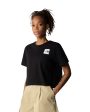 T-Shirt Donna The North Face Cropped Fine Nero Sale