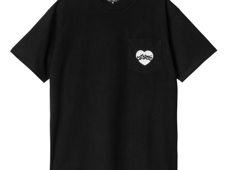 Carhartt Wip Amour Pocket T-Shirt Nero Cheap