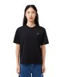 T-Shirt Donna Lacoste Classic Logo Nero For Discount