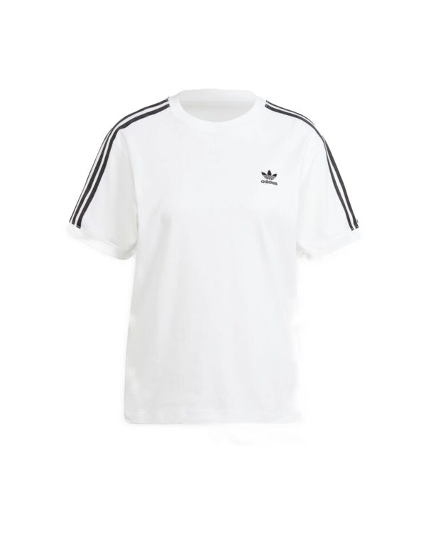 T-Shirt Donna Adidas 3 Stripe White Online now