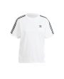 T-Shirt Donna Adidas 3 Stripe White Online now