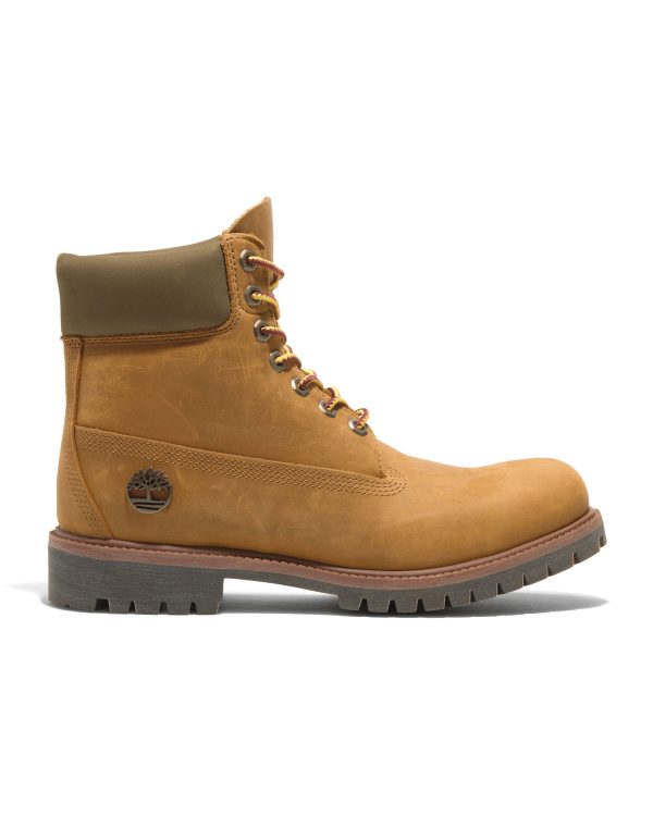 Timberland Premium 6 Inch Lace Up Waterproof Boot Wheat Full Grain on Sale