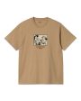 Carhartt Wip Coffee T-shirt Dusty Hamilton Brown Online