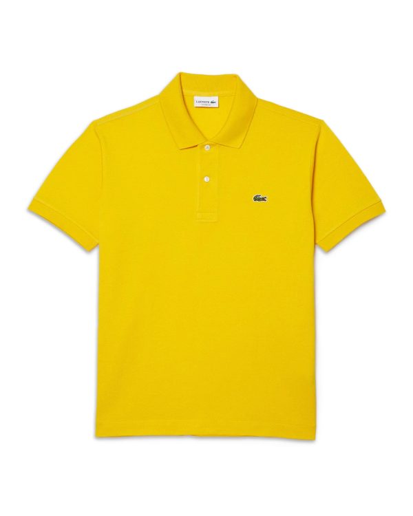 Polo Uomo Lacoste L.12.12. Manica Corta Jaune For Sale