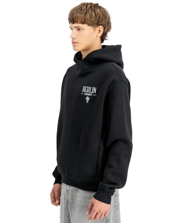 Felpa Uomo Alpha Industries Berlin Candy Bomber Hoody Nero Fashion