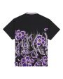 T-Shirt Sundek x Octopus Hibiscus Black For Cheap