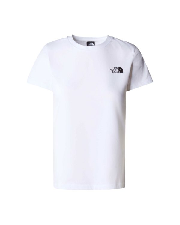 T-Shirt Donna The North Face Redbox Slim Bianco on Sale