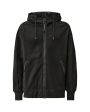 CP Company Diagonal Raised Fleece Goggle Zipped Hooded Sweatshirt Black Supply