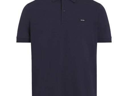 Polo Uomo Calvin Klein Thermo Tech Pique Slim Blu For Sale