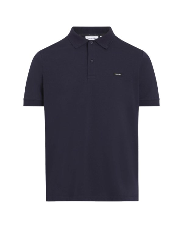 Polo Uomo Calvin Klein Thermo Tech Pique Slim Blu For Sale