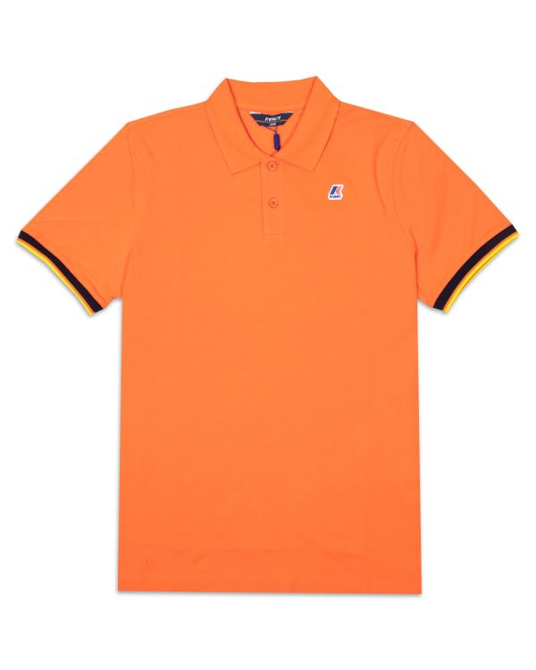 Polo K-Way Vincent Contrast Stretch Arancione Supply