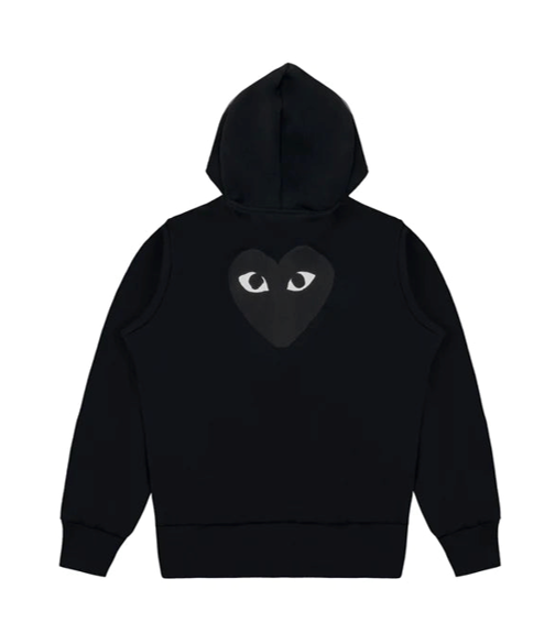 Sweat zippé à Capuche Comme Des Garçons® Coeur Noir. Supply