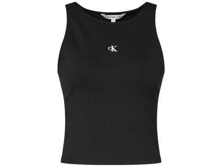 Calvin Klein Archival Milano Top Nero Hot on Sale