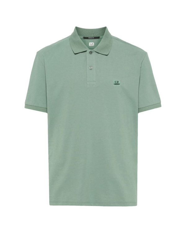 CP Company Stretch Piquet Regular Polo Shirt Green Bay Supply