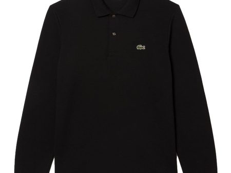 Polo Uomo Lacoste 13.12 Manica Lunga Nero Cheap