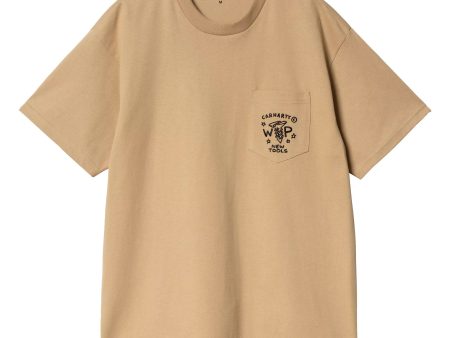 Carhartt Wip Fragments Pocket T-Shirt Dusty Hamilton Brown Online Hot Sale