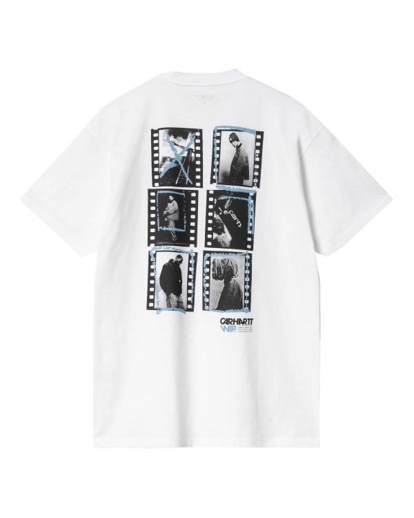 Carhartt Wip Contact Sheet Tee Bianco For Cheap