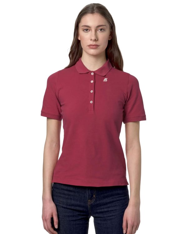 Polo Donna K-Way Ali Dark Pink Online Sale