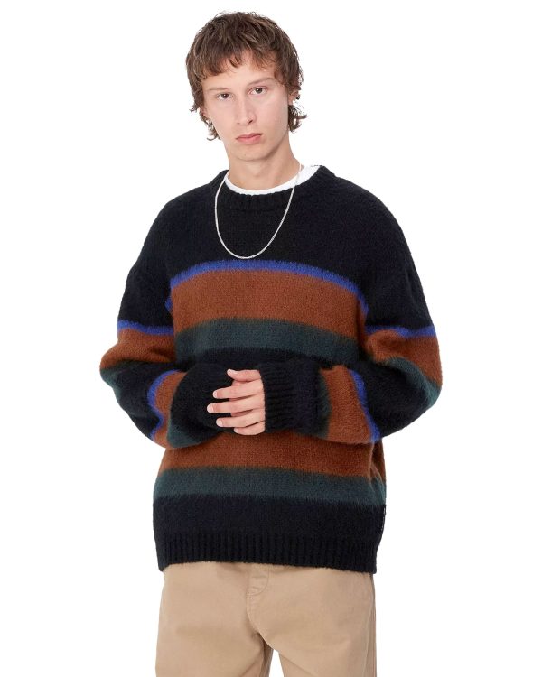 Carhartt Wip Merton Sweater Sundling Stripe-Deep Hamilton Brown Cheap