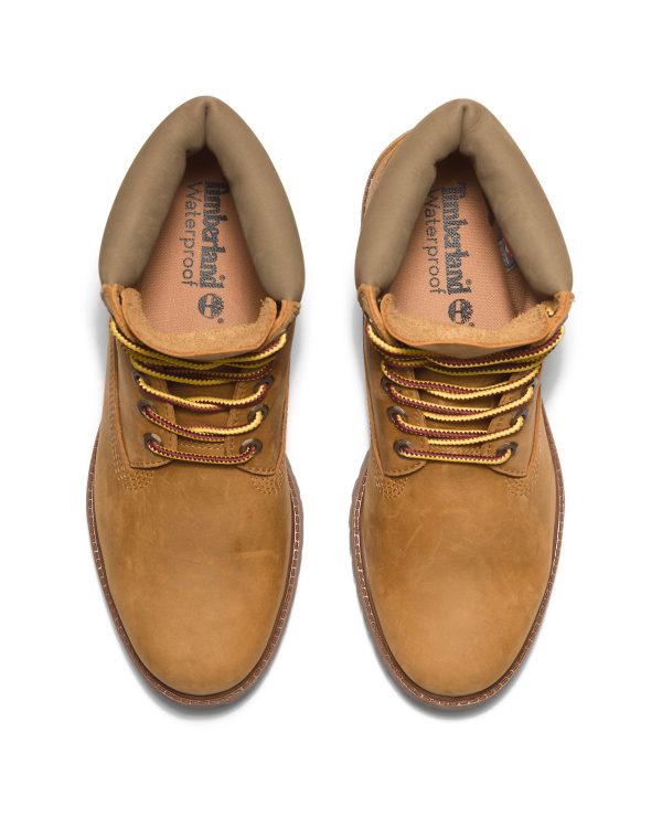 Timberland Premium 6 Inch Lace Up Waterproof Boot Wheat Full Grain on Sale