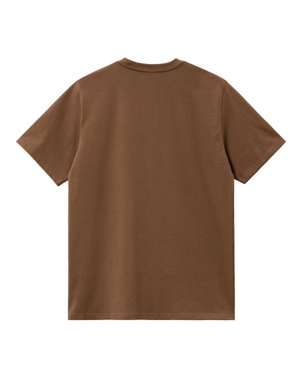 Carhartt Wip American Script T-shirt Lumber Hot on Sale