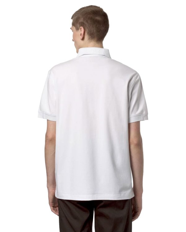 Polo Uomo K-Way Alderic Bianco Hot on Sale