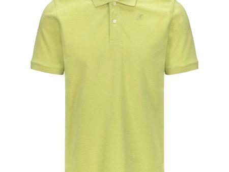 Polo Uomo K-Way Amedee Green Celery Hot on Sale