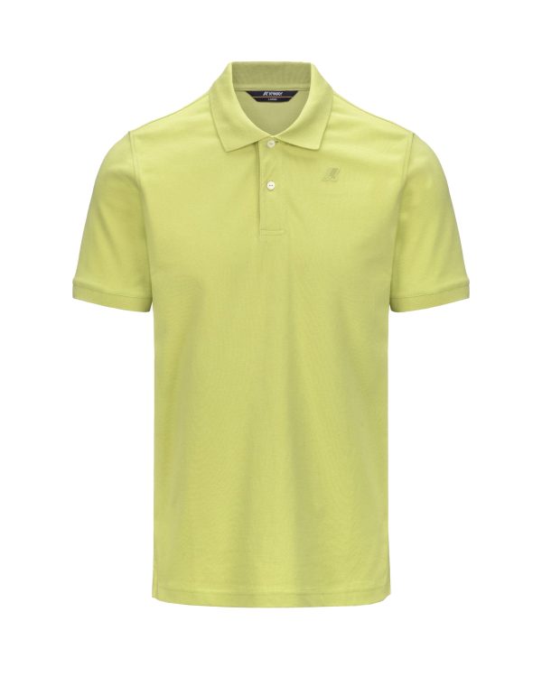 Polo Uomo K-Way Amedee Green Celery Hot on Sale