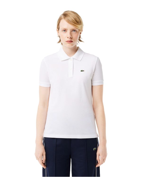 Polo Donna Lacoste Bianca Discount