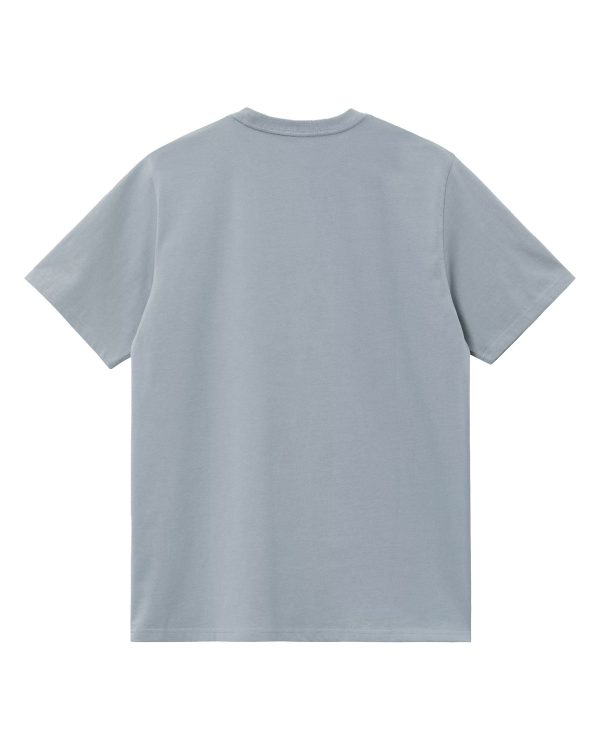 Carhartt Wip Chase T-Shirt Frosted Blue-Gold Sale