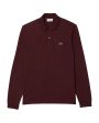 Polo Uomo Lacoste Manica Lunga L.13.12 Bordeaux on Sale