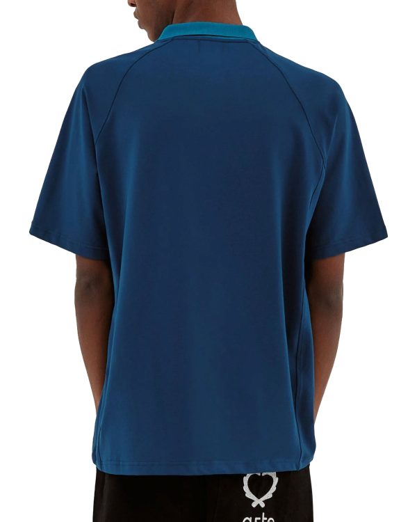 T-Shirt Arte Antwerp Taylor Collar Navy on Sale