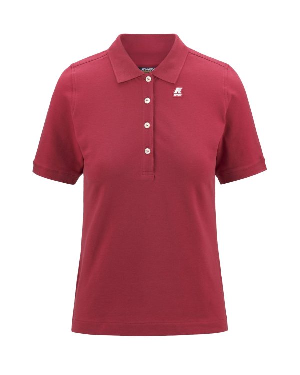 Polo Donna K-Way Ali Dark Pink Online Sale