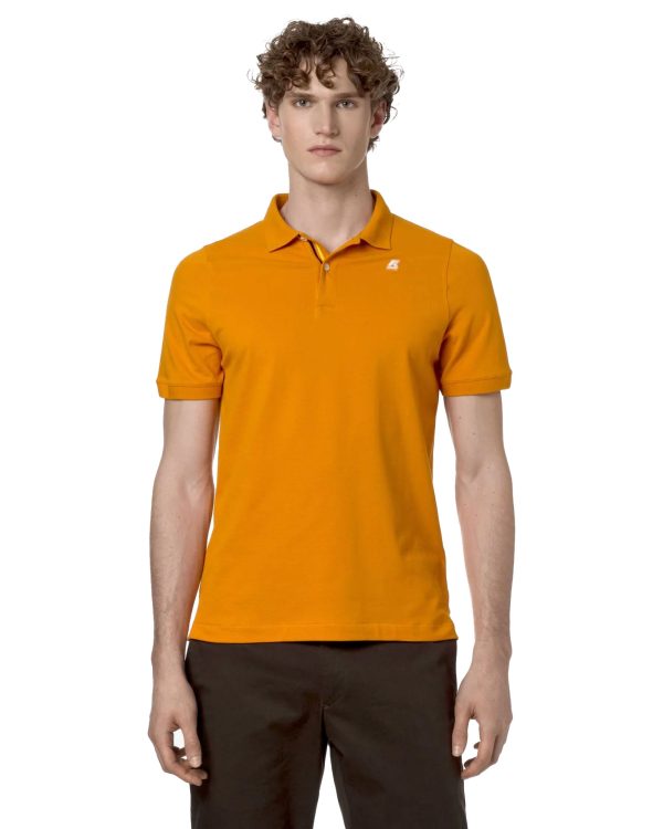 Polo Uomo K-Way Vinnie Orange Md Online Hot Sale