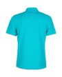 Polo Uomo CP Company Stretch Piquet Slim Zipped Polo Shirt Tile Blue Online Hot Sale