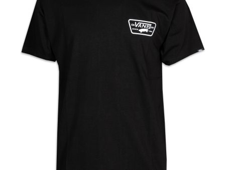 Vans Full Patch Back Ss Tee Black For Cheap