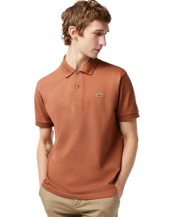 Polo Uomo Lacoste L.12.12 Marrone Chiaro Online now