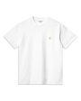 Carhartt Wip Chase T-shirt White Gold Hot on Sale