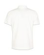 Polo Uomo CP Company Stretch Piquet Slim Zipped Polo Shirt Gauze White For Discount