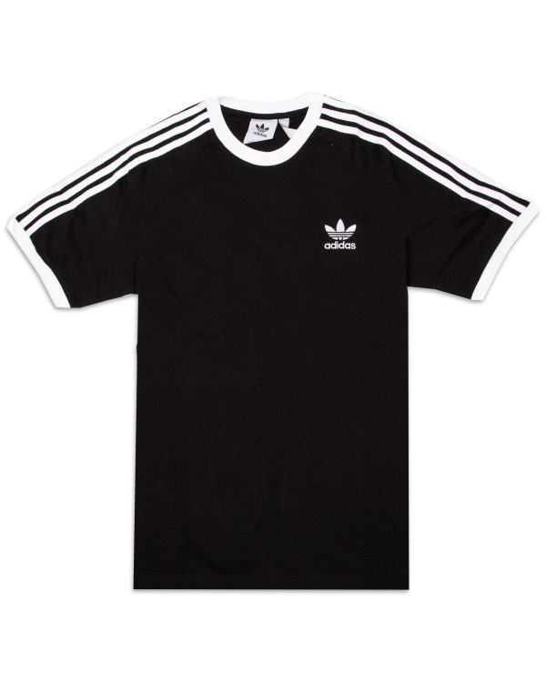 T-Shirt Uomo Adidas 3 Stripes Nero Sale