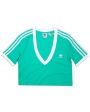 T-Shirt Crop Donna Adidas Verde Supply