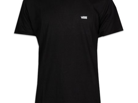 Vans Left Chest Logo Tee Nero For Sale