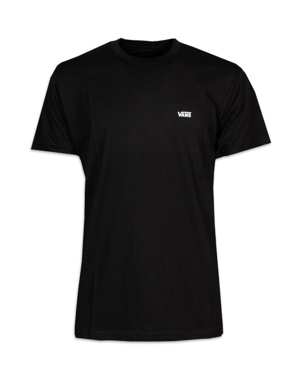 Vans Left Chest Logo Tee Nero For Sale