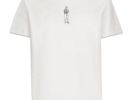 CP Company T-shirt 30-1 Horizontal Logo Bianco Online now