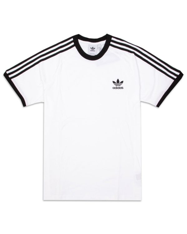 T-Shirt Uomo Adidas 3 Stripes Bianco Hot on Sale